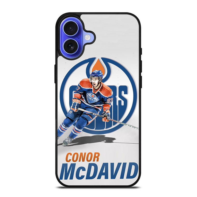 CONNOR MCDAVID EDMONTON OILERS iPhone 16 Case Cover