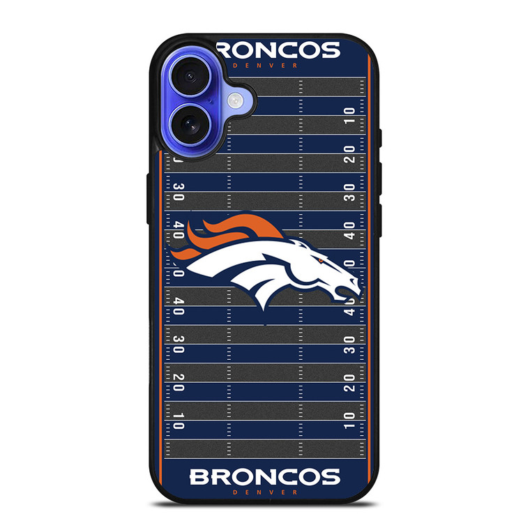 DENVER BRONCOS FOOTBALL FIELD iPhone 16 Case Cover