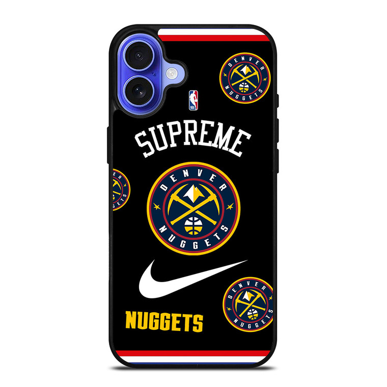DENVER NUGGETS NBA X SUPREME NIKE iPhone 16 Case Cover