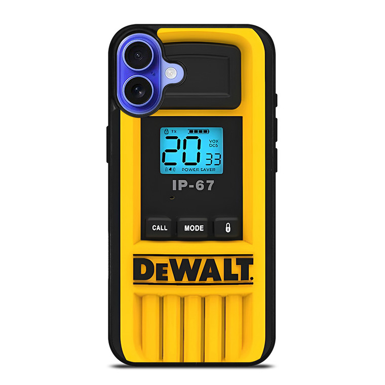 DEWALT TOOL LOGO HEAVY DUTY WALKIE TALKIE iPhone 16 Case Cover