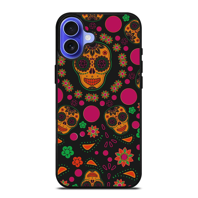 DIA DE LOS MUERTOS PATTERN iPhone 16 Case Cover