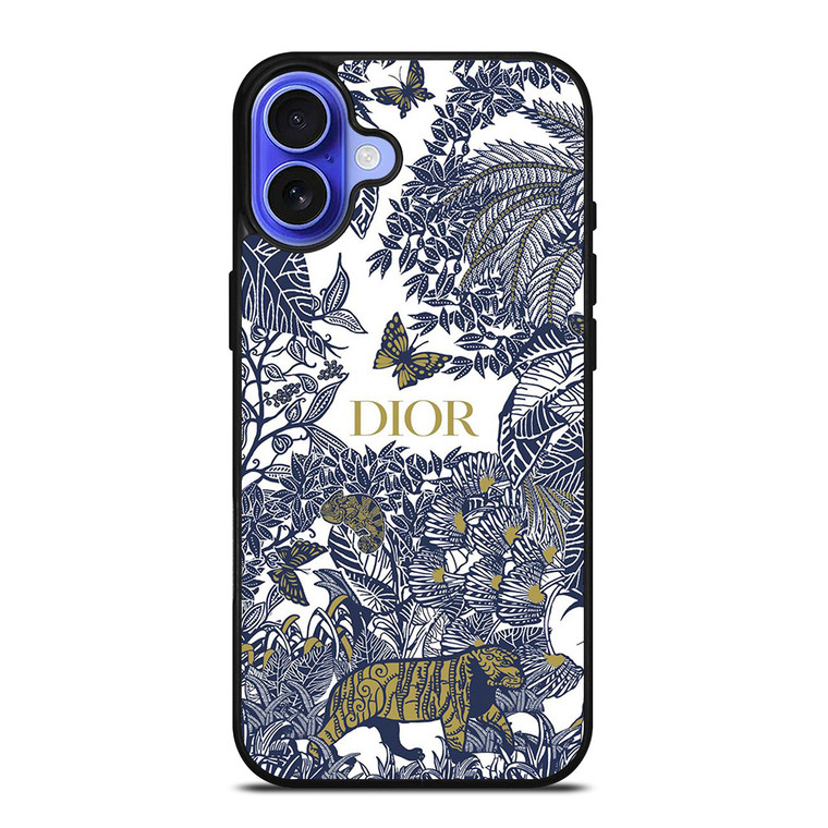 DIOR FLORAL BLUE iPhone 16 Case Cover