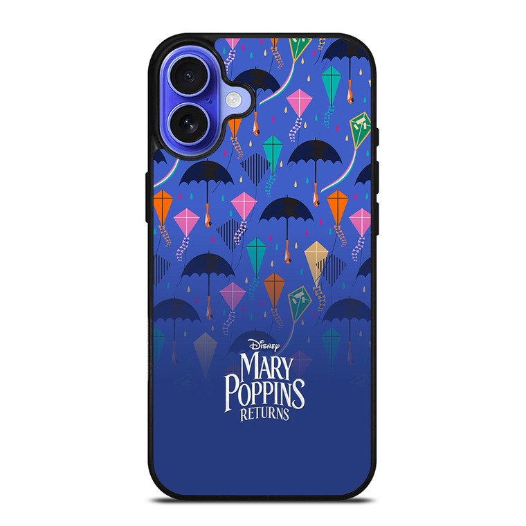 DISNEY MARY POPPINS PATTERN iPhone 16 Case Cover