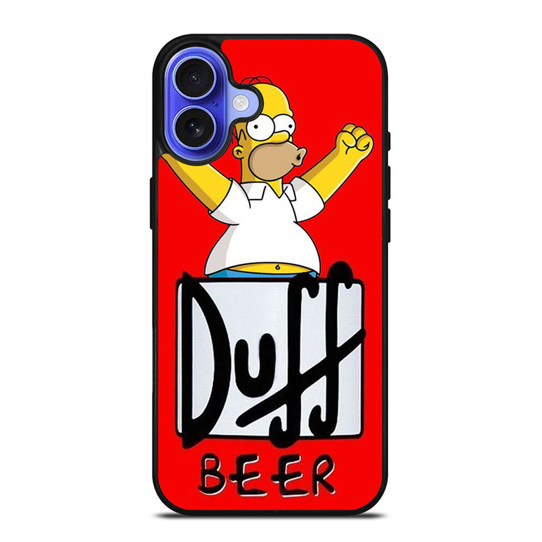 DUFF BEER THE SIMPSONS CARTOON 4 iPhone 16 Case Cover