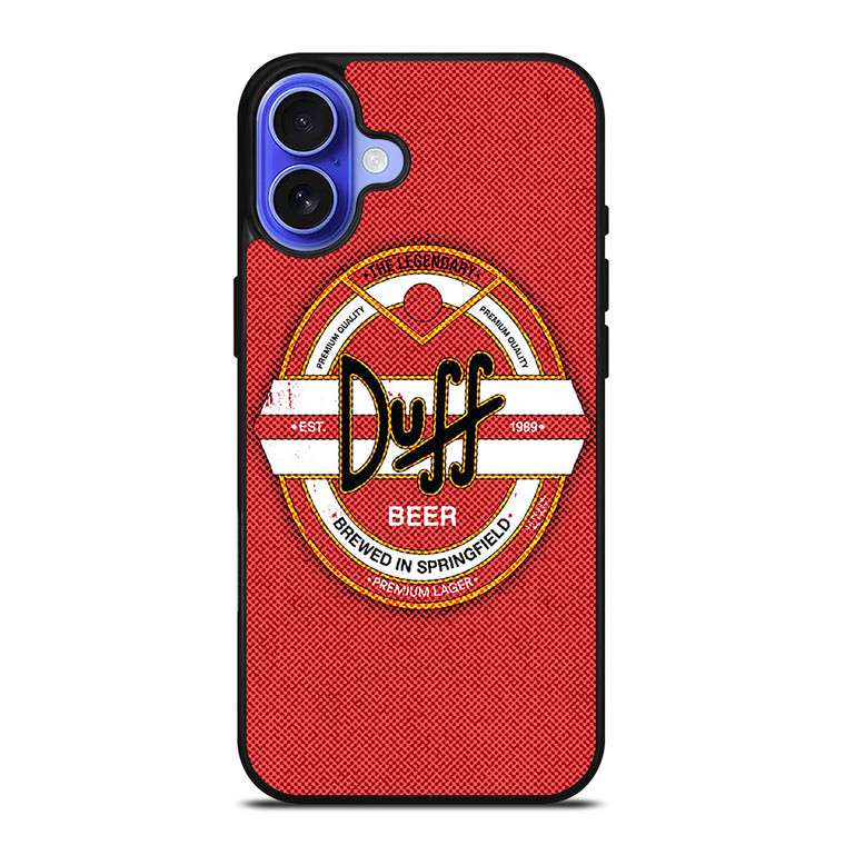 DUFF BEER THE SIMPSONS LOGO 2 iPhone 16 Case Cover