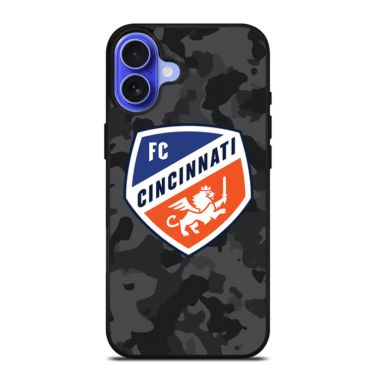 FC CINCINNATI MLS BLACK CAMO iPhone 16 Case Cover