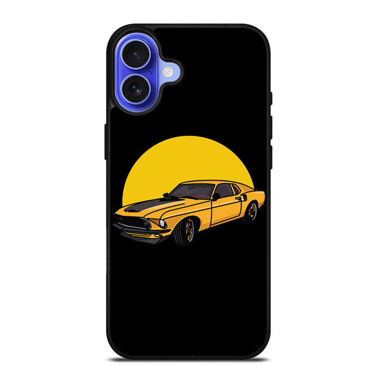 FORD MUSTANG CARTOON iPhone 16 Case Cover