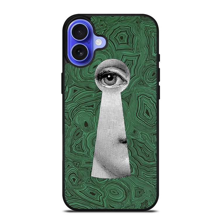 FORNASETTI MALACHITE EYE KEY iPhone 16 Case Cover