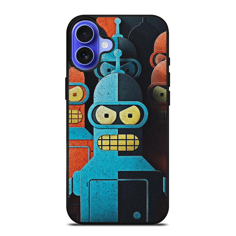 FUTURAMA BENDER ART iPhone 16 Case Cover