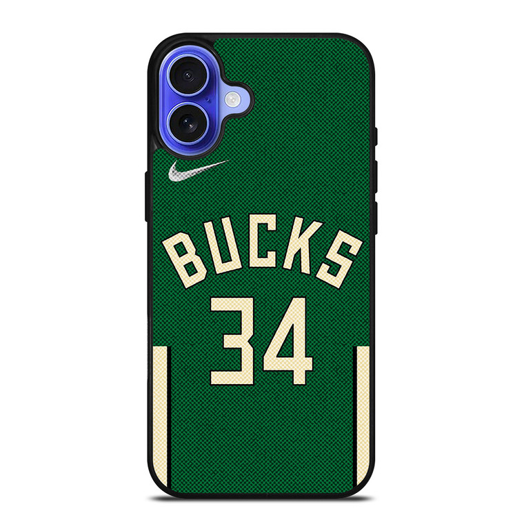 GIANNIS ANTETOKOUNMPO MILWAUKEE BUCKS NIKE NBA 2021-22 iPhone 16 Case Cover