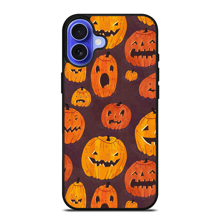 HALLOWEEN PUMPKINS PATTERN iPhone 16 Case Cover