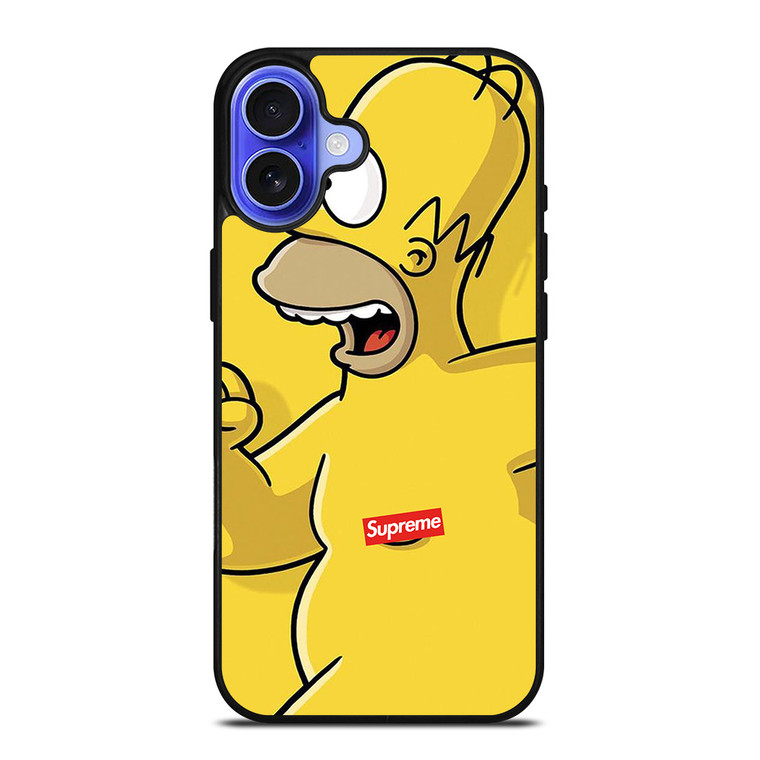 HOMER SIMPSONS CENSORED SUPREME iPhone 16 Case Cover
