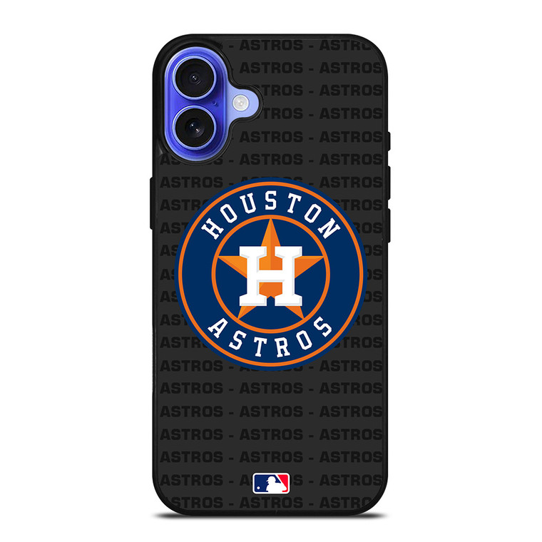 HOUSTON ASTROS BASEBALL BLACK iPhone 16 Case Cover