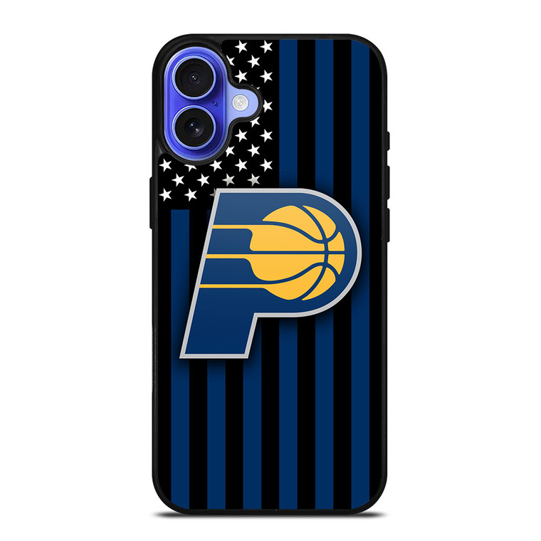 INDIANA PACERS NBA USA FLAG iPhone 16 Case Cover