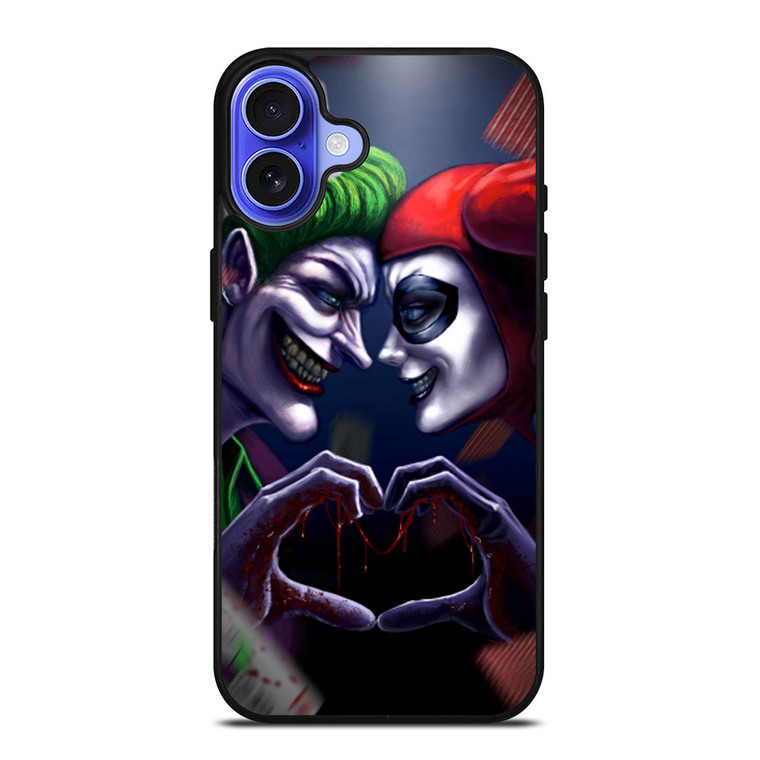 JOKER LOVE HARLEY QUINN ART iPhone 16 Case Cover