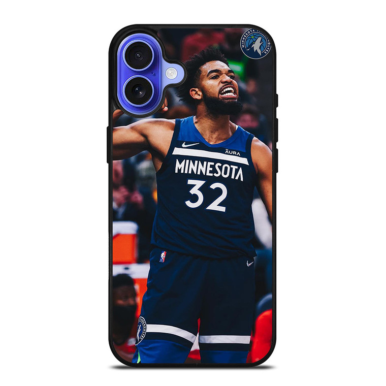 KARL ANTHONY TOWNS MINNESOTA TIMBERWOLVES 2 iPhone 16 Case Cover