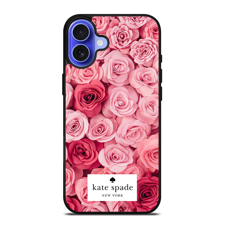 KATE SPADE NEW YORK ROSE PINK RED iPhone 16 Case Cover