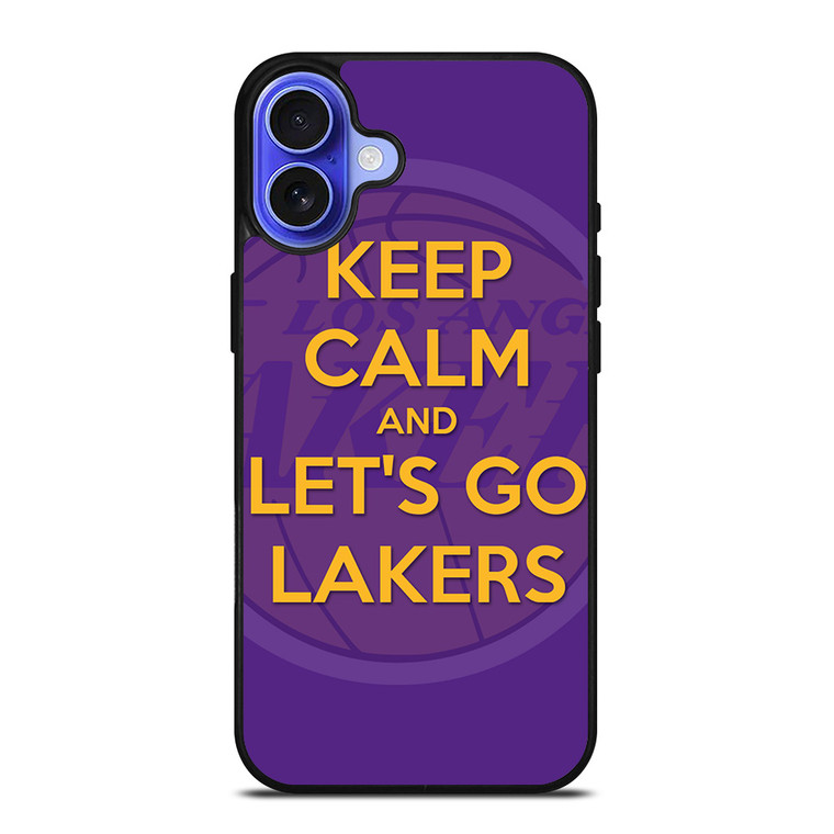 KEEP CALM AND GO LAKERS iPhone 16 Case Cover