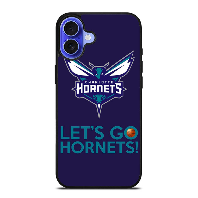 LETS GO CHARLOTTE HORNETS NBA BASKETBALL iPhone 16 Case Cover LETS GO CHARLOTTE HORNETS NBA BASKETBALL iPhone 16 Case Cover