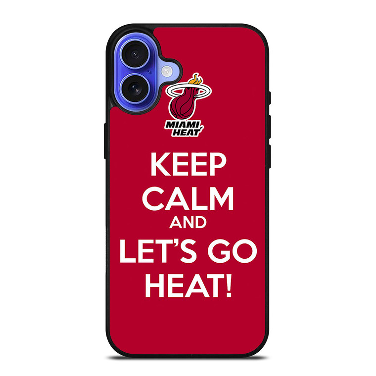 LETS GO MIAMI HEAT NBA BASKETBALL 3 iPhone 16 Case Cover