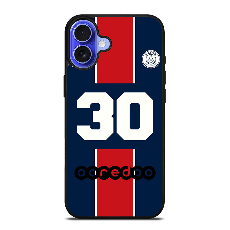 LIONEL MESSI PSG PARIS SAINT GERMAIN 30 iPhone 16 Case Cover LIONEL MESSI PSG PARIS SAINT GERMAIN 30 iPhone 16 Case Cover