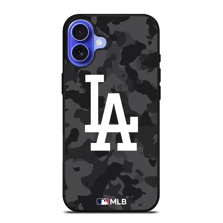LOS ANGELES DODGERS BASEBALL BLACK CAMO iPhone 16 Case Cover
