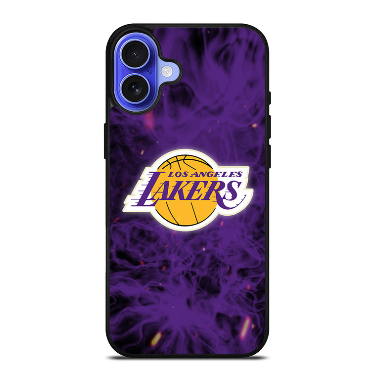 LOS ANGELES LAKERS BASKETBALL NBA FIRE iPhone 16 Case Cover