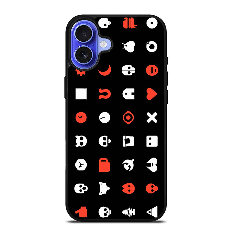 LOVE DEATH AND ROBOTS PATTERN iPhone 16 Case Cover