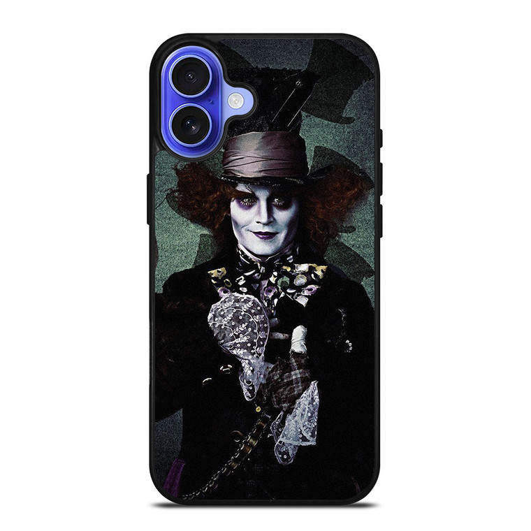 MAD HATTER ALICE IN WONDERLAND iPhone 16 Case Cover MAD HATTER ALICE IN WONDERLAND iPhone 16 Case Cover