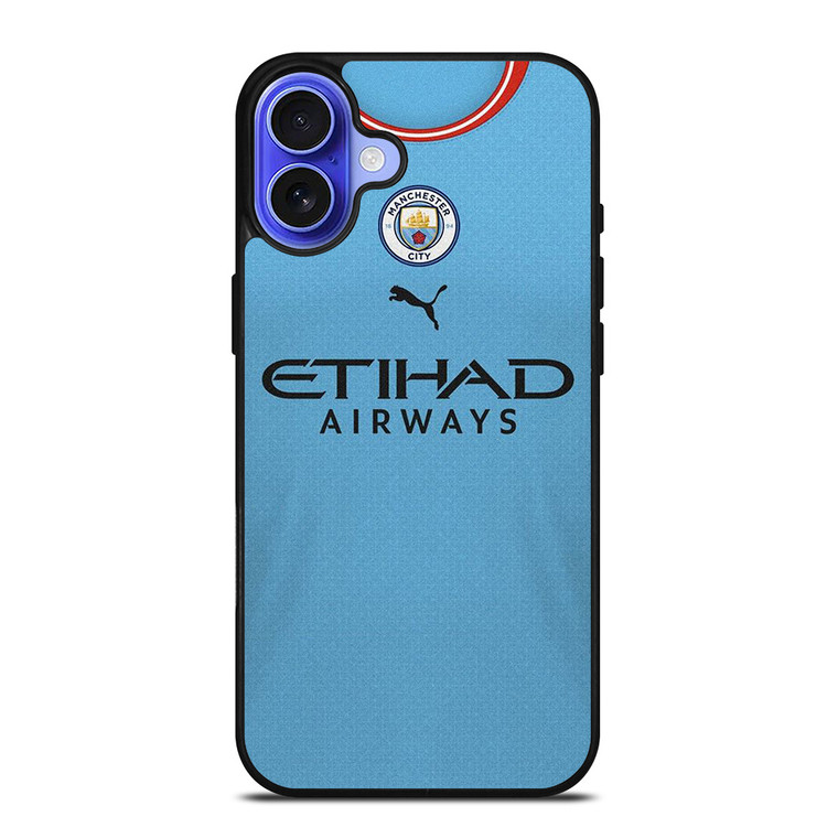 MANCHESTER CITY 2022-23 JERSEY iPhone 16 Case Cover MANCHESTER CITY 2022-23 JERSEY iPhone 16 Case Cover