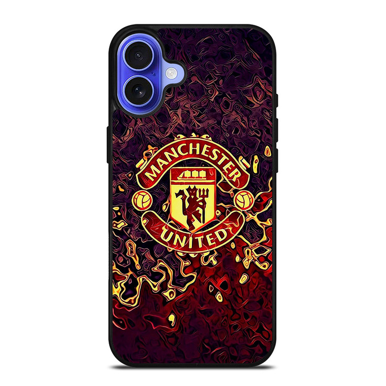 MANCHESTER UNITED LOGO FAN ART iPhone 16 Case Cover