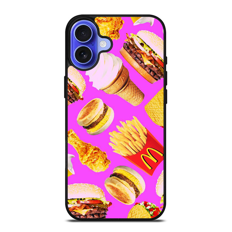 MCDONALD KAWAII FAST FOOD iPhone 16 Case Cover MCDONALD KAWAII FAST FOOD iPhone 16 Case Cover