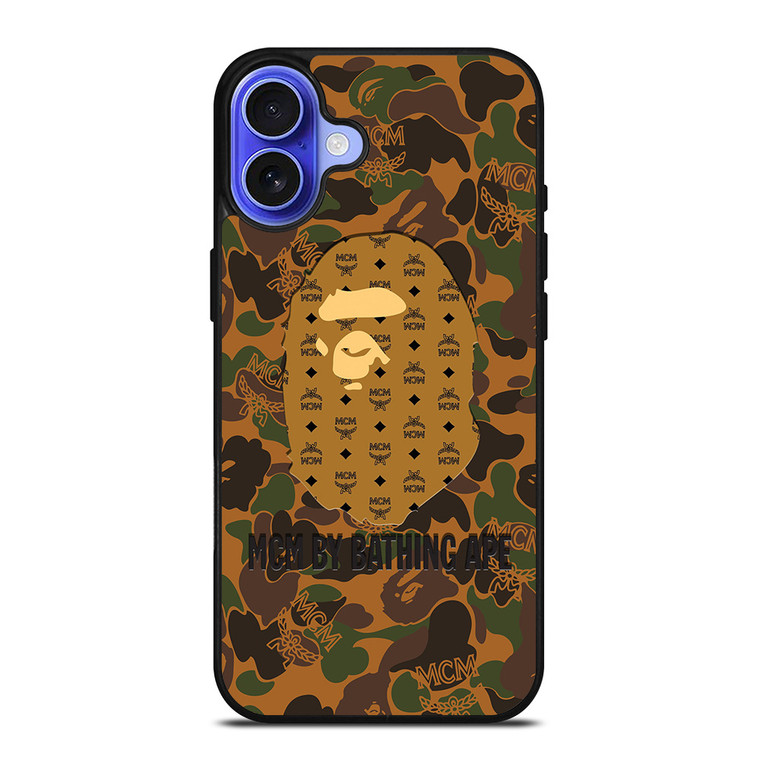 MCM MICHAEL CROMER MUNICH BATHING APE CAMO iPhone 16 Case Cover