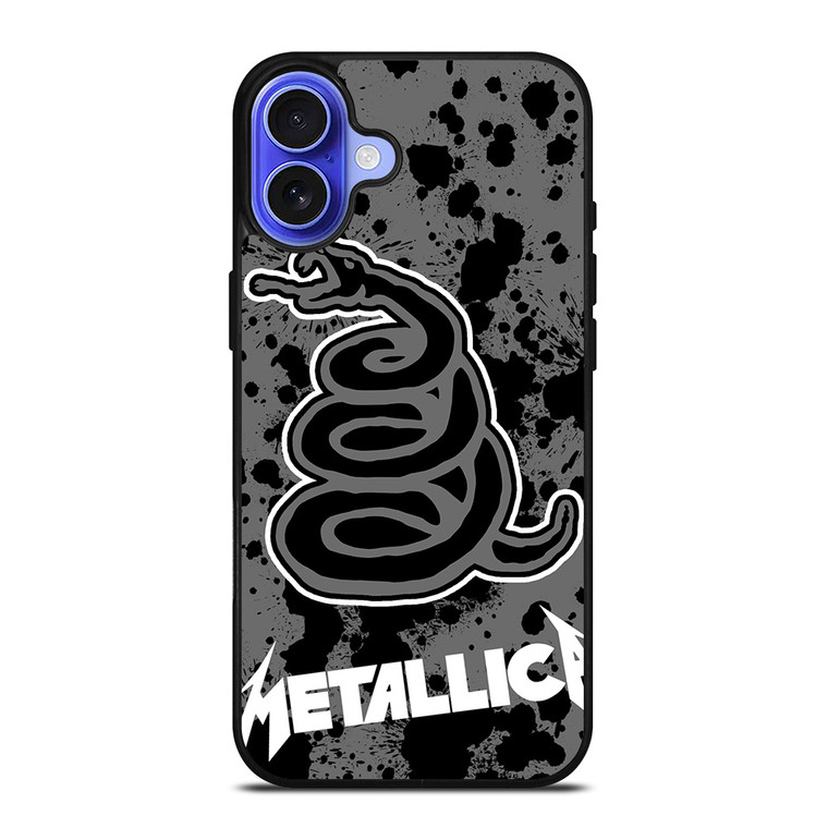 METALLICA BAND BLACK SNAKE iPhone 16 Case Cover