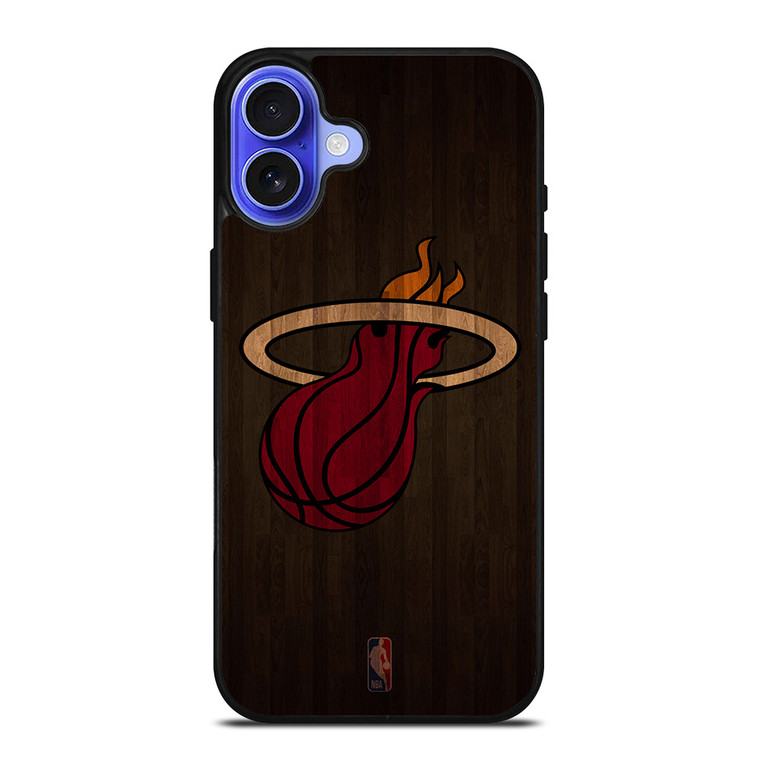 MIAMI HEAT BASKETBALL COURT NBA iPhone 16 Case Cover