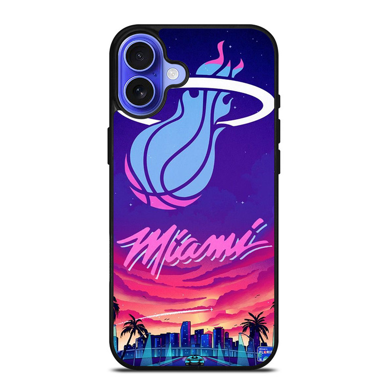 MIAMI HEAT BASKETBALL TEAM LOGO iPhone 16 Case Cover