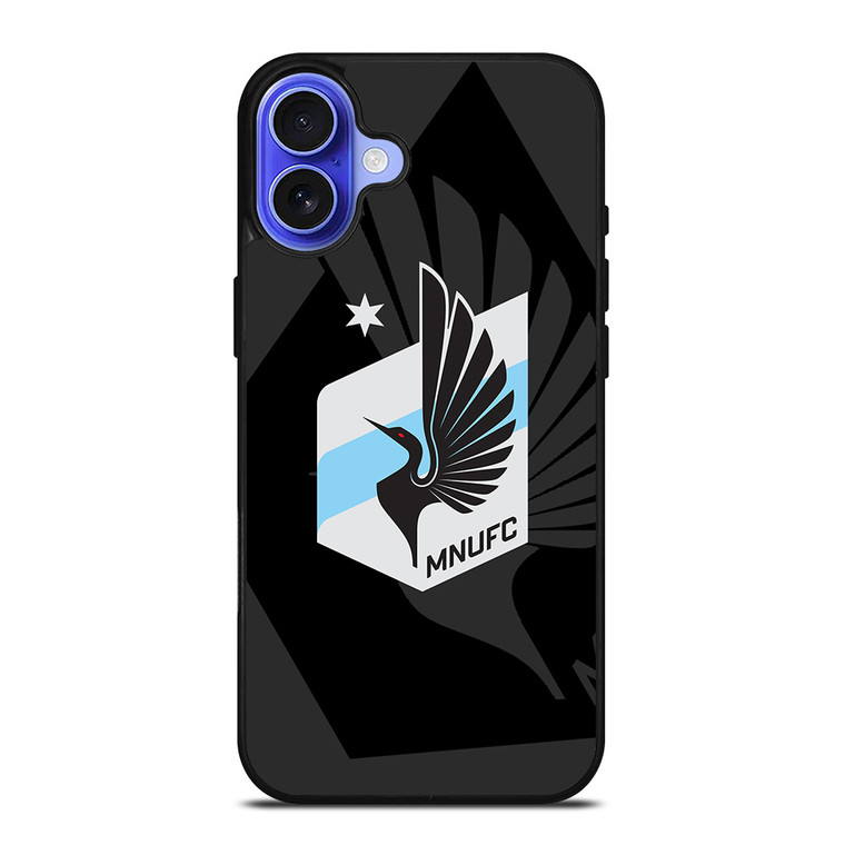 MINNESOTA UNITED FC MLS BLACK iPhone 16 Case Cover