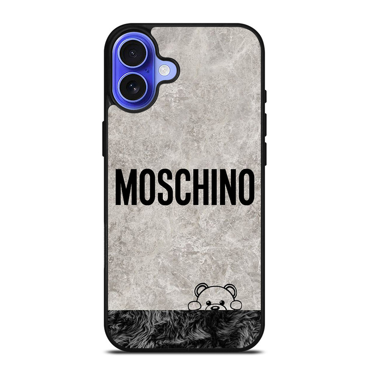 MOSCHINO BEAR HIDING iPhone 16 Case Cover