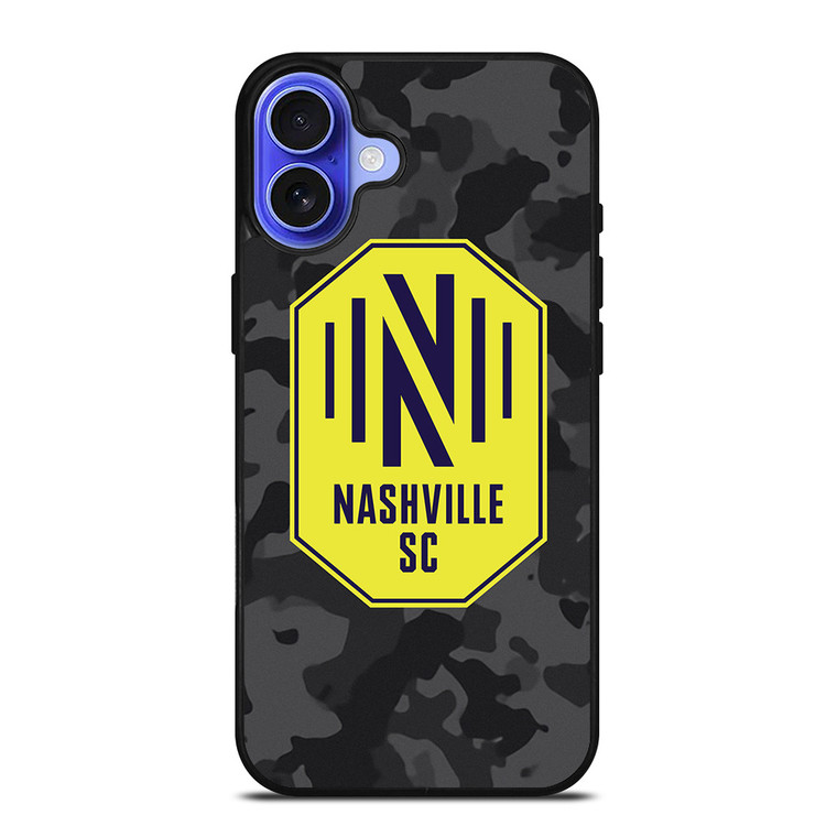 NASHVILLE SC MLS BLACK CAMO iPhone 16 Case Cover