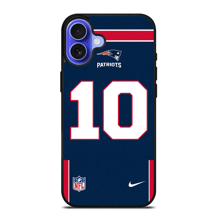 NEW ENGLAND PATROTS MAC JONES 10 NFL NIKE iPhone 16 Case Cover
