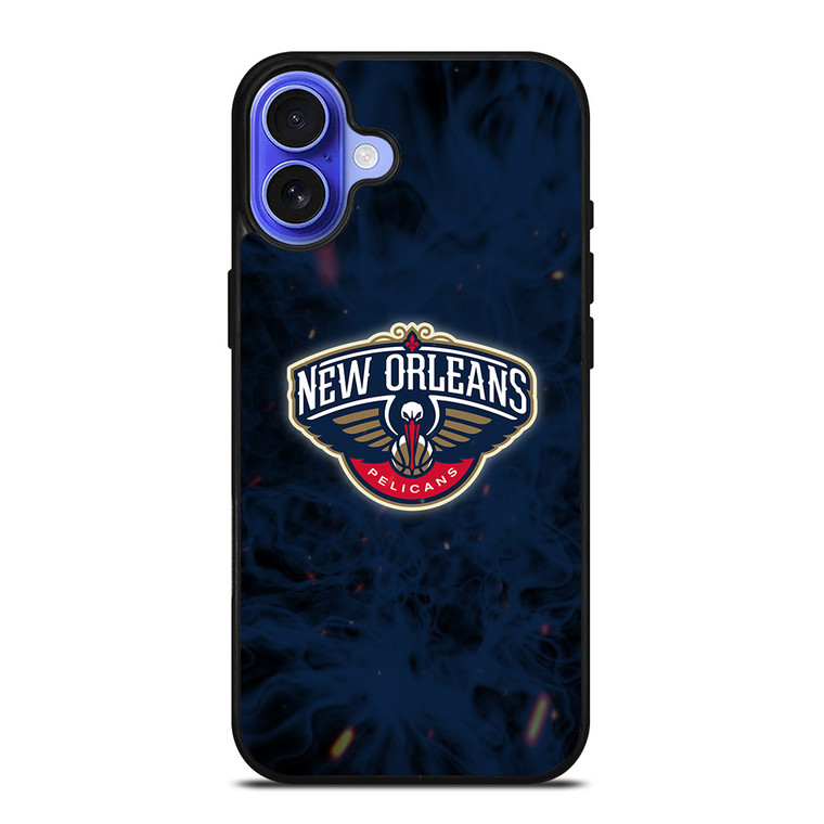 NEW ORLEANS PELICANS BASKETBALL NBA FIRE iPhone 16 Case Cover