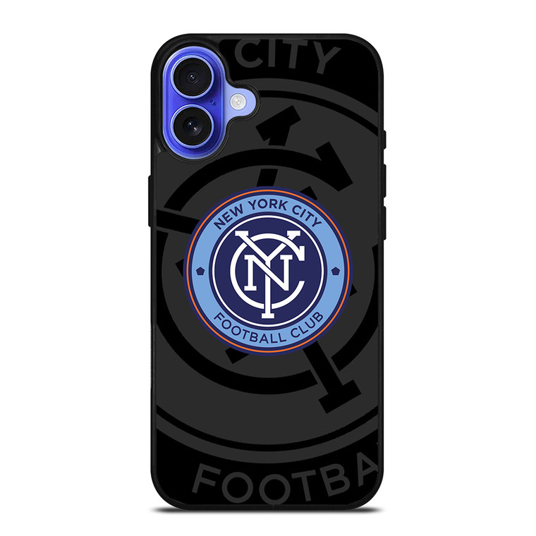 NEW YORK CITY FC MLS BLACK iPhone 16 Case Cover