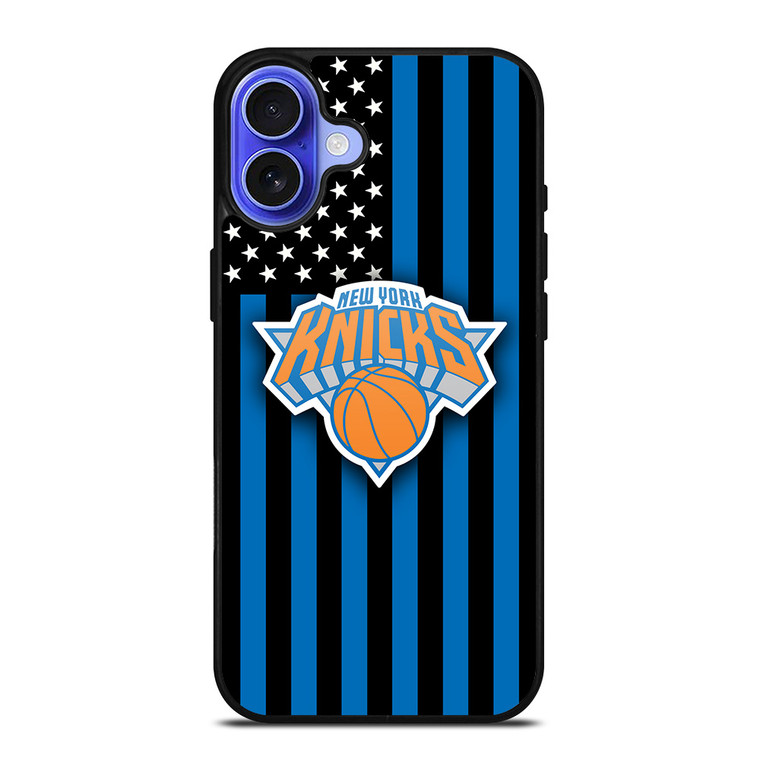 NEW YORK KNICKS NBA USA FLAG iPhone 16 Case Cover