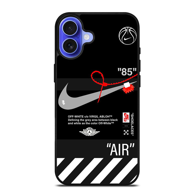 NIKE AIR JORDAN OFF WHITE STRIPES iPhone 16 Case Cover NIKE AIR JORDAN OFF WHITE STRIPES iPhone 16 Case Cover