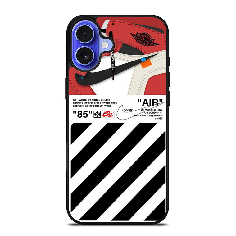 NIKE AIR JORDAN OFFWHITE SHOES iPhone 16 Case Cover
