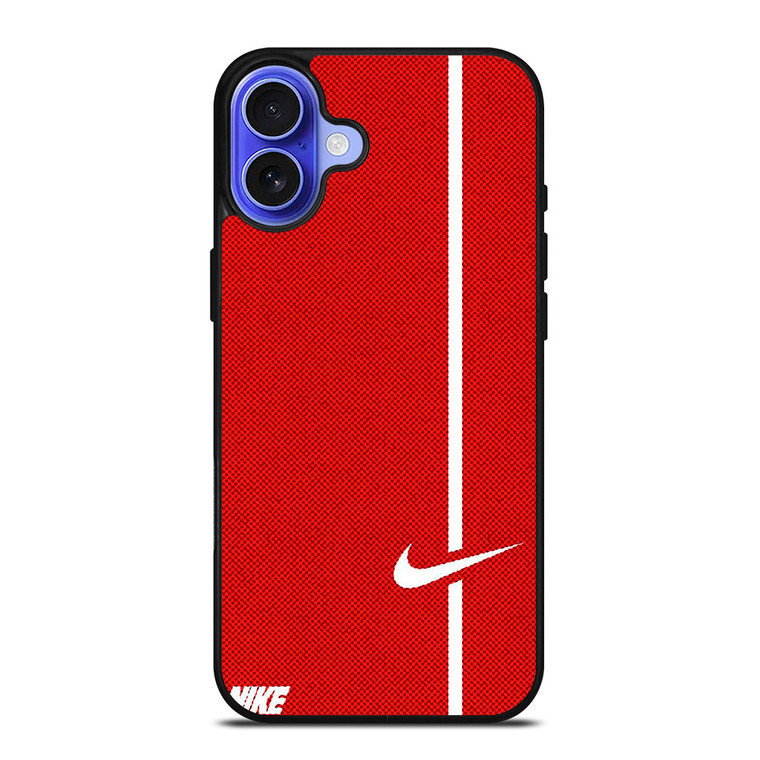NIKE LOGO RED STRIPE iPhone 16 Case Cover