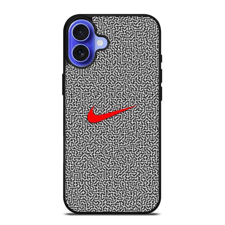 NIKE MAZE PATTERN iPhone 16 Case Cover
