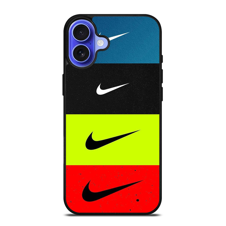NIKE SWOOSH STRIPE COLORS iPhone 16 Case Cover