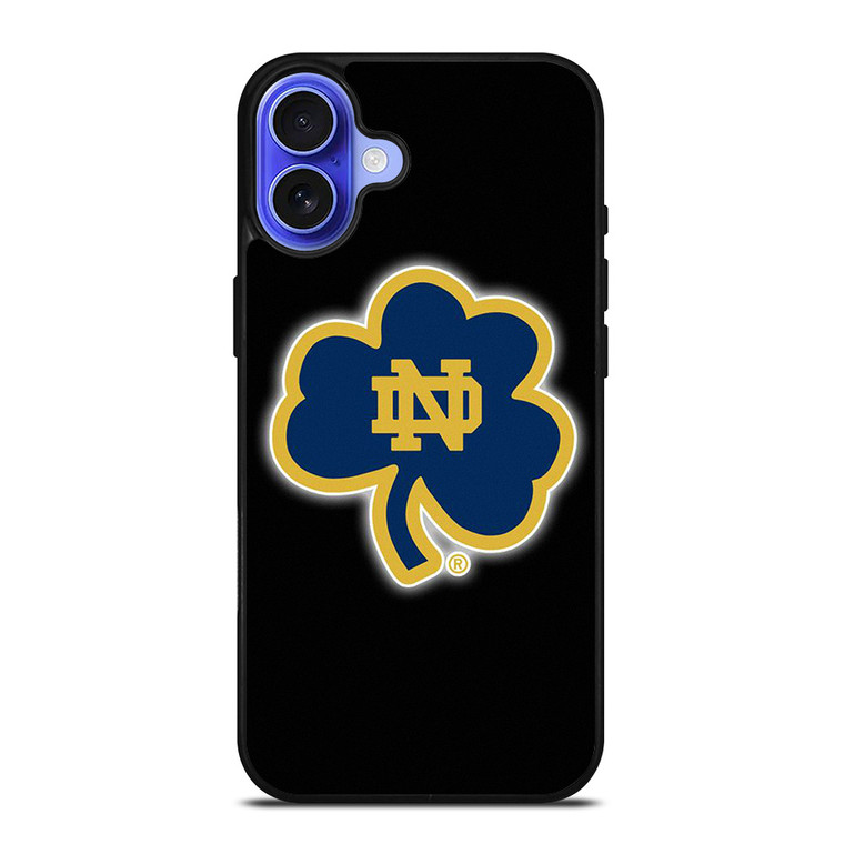 NOTRE DAME FOOTBALL LEAF CLOVER iPhone 16 Case Cover
