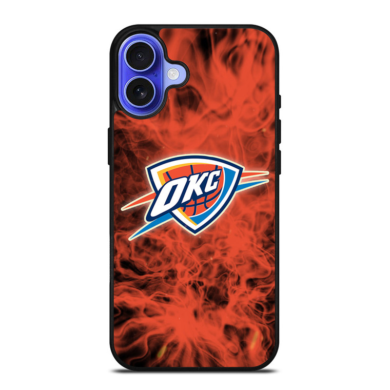 OKLAHOMA CITY THUNDERS BASKETBALL NBA FIRE iPhone 16 Case Cover OKLAHOMA CITY THUNDERS BASKETBALL NBA FIRE iPhone 16 Case Cover